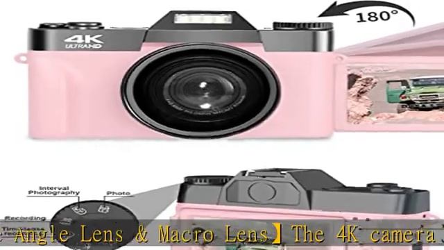 Digital Cameras for Photography, 4K 48MP Vlogging Camera 16X Digital Zoom Manual Focus Rechargeable смотреть онлайн