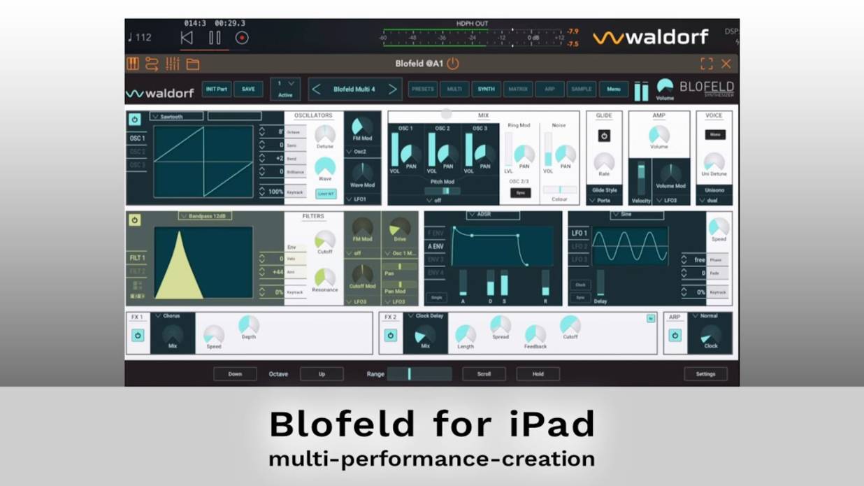 Waldorf Blofeld for iPad: Multi-Performance Creation
