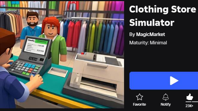 Clothing Store Simulator (Симулятор магазина одежды)|Roblox game смотреть онлайн