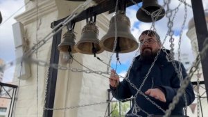 Звонарь Илья Дроздихин. Пасхальный звон в храме Живоначальной Троицы в Хорошеве