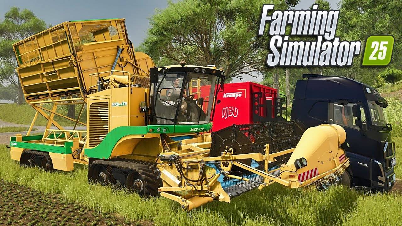 🚜 Farming Simulator 25 СТАРТ НОВОЙ ФЕРМЫ! 🌾 (Модпак, Тракторы, Харвестеры)