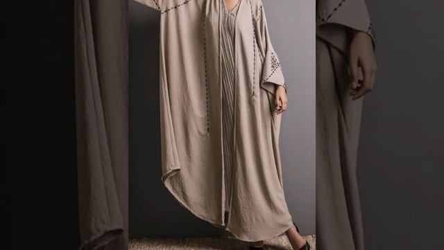 Abaya Collection / Women Vintage Solid Colour Loos Casual Cardigan Abaya Kaftan Long Sleeves Robe смотреть онлайн