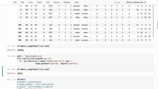 008. Loading CSV data from a ZIP file with Pandas and Pyarrow смотреть онлайн