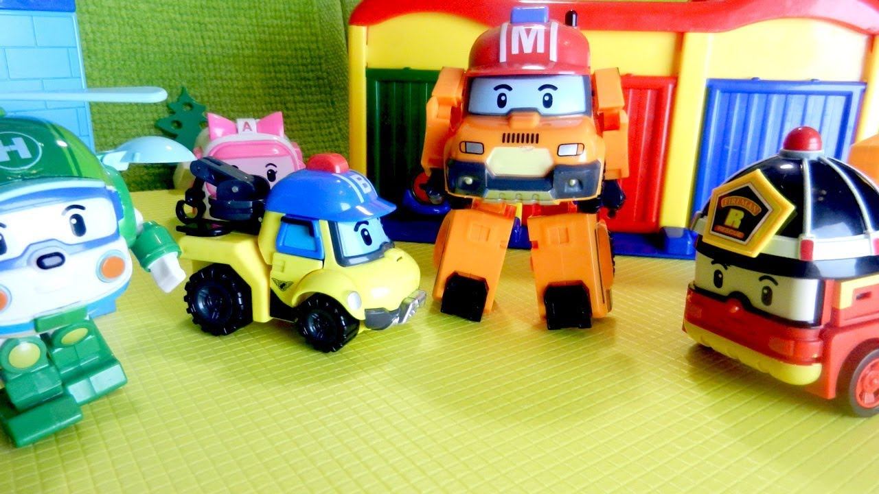 Робокар - Трансформер. Робокар Марк - горный спасатель. Игрушки из мультфильмов смотреть онлайн