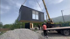 Дом из двух бытовок. Фундамент