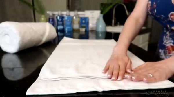 Relaxing Towel Folding Tutorial ASMR