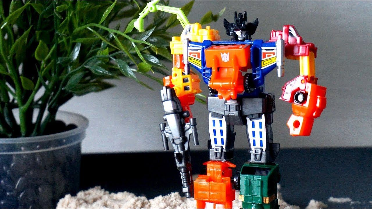 Робот - трансформер из строительных машин. Игрушки для мальчиков смотреть онлайн
