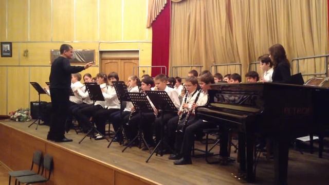 Ударные и медные. Оркестр ДМШ им. Свиридова.