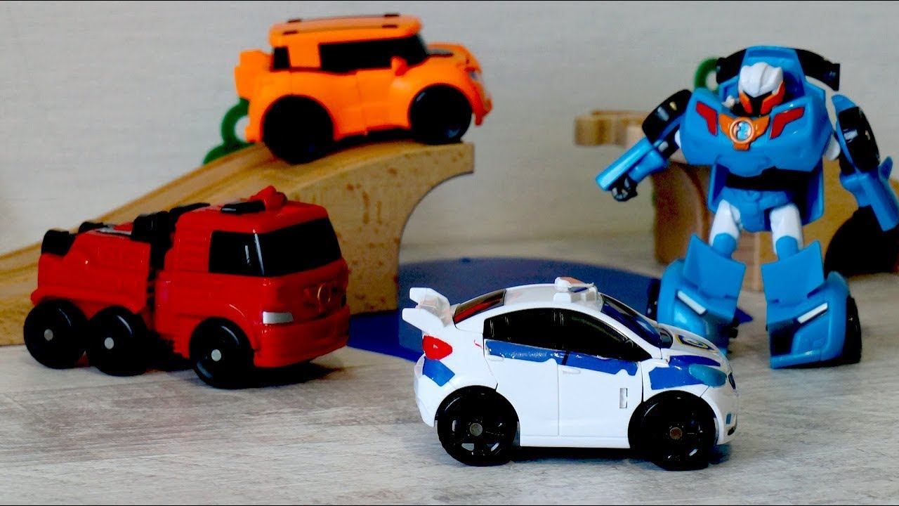 Тоботы - Трансформеры и супер гонки. Игрушечные машинки смотреть онлайн