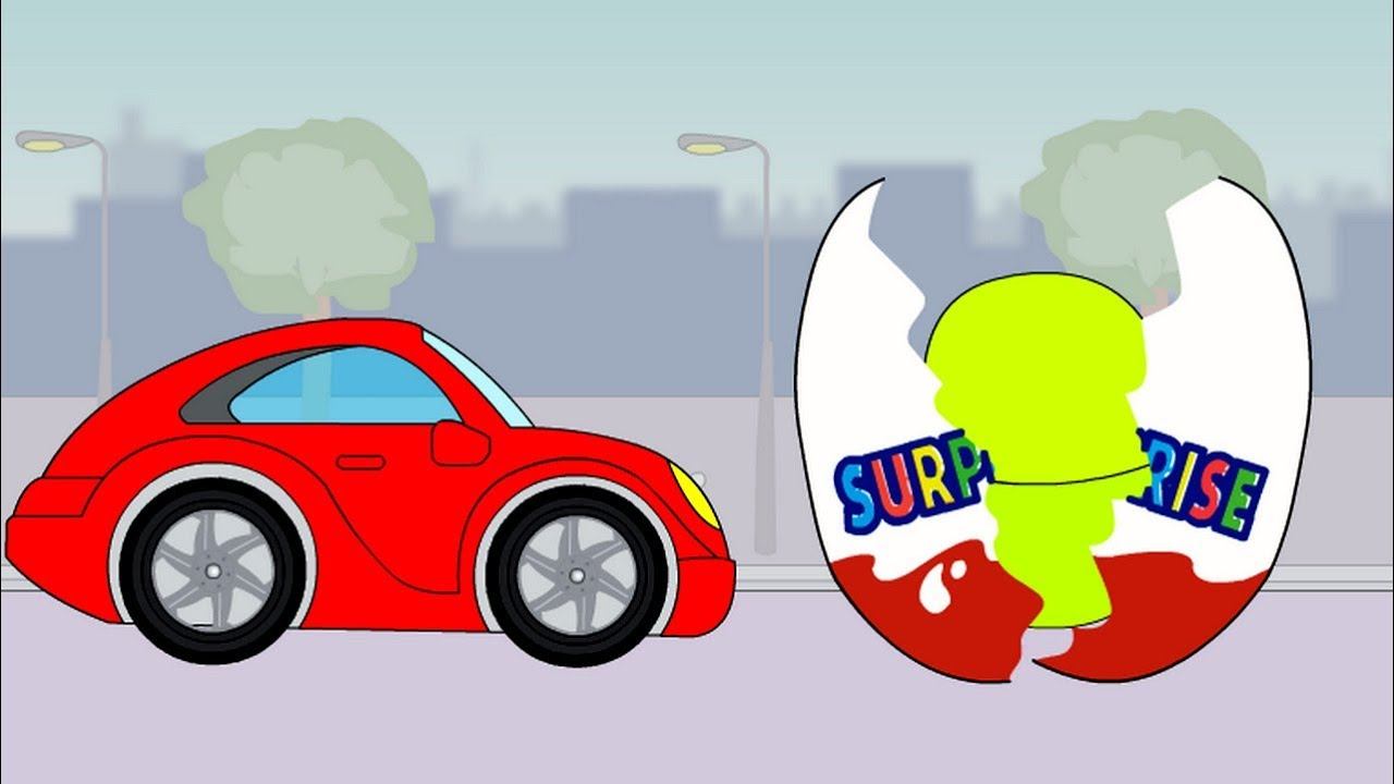 Мультик про машины.Транспорт для детей. Киндер сюрпризы. Развивающий мультфильм смотреть онлайн