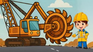 Песенка про КАРЬЕРНЫЙ ЭКСКАВАТОР и САМОСВАЛ | Песенка про машинки|Мультики про машинки