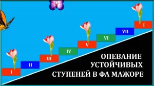 ОПЕВАНИЕ УСТОЙЧИВЫХ В ФА МАЖОРЕ (с солистом)