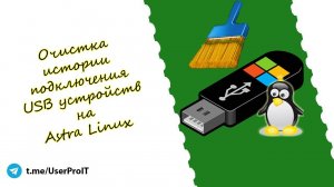 Как очистить историю подключения usb на Астра Линукс