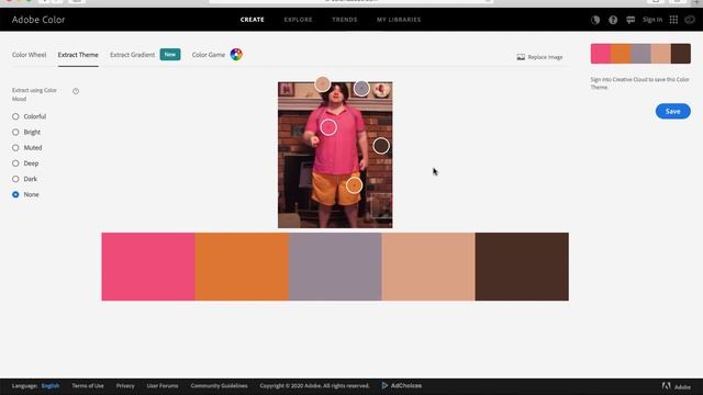 How to Extract and Select Colors from an Image - Adobe Color смотреть онлайн