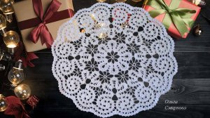 САЛФЕТКА "МОРОЗНЫЕ УЗОРЫ". ЧАСТЬ 2