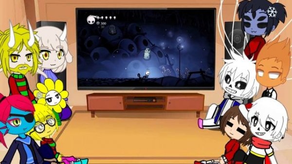 Реакция UNDERTALE на Obsidian Time | Спасти рядового Гусеничку - Hollow Knight