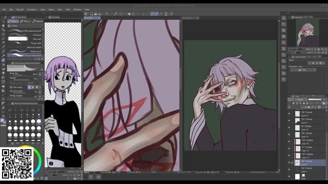 Рисую фанарт по аниме Soul Eater | Пожиратель Душ |  Speedpaint |Мои гиперфиксации #1