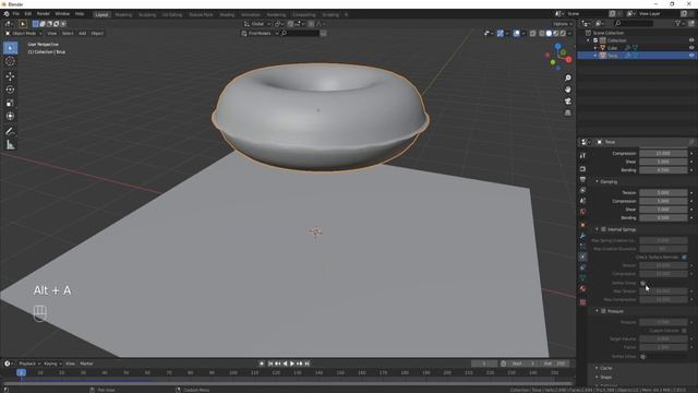 5 MINUTE INFLATABLE RING IN BLENDER 2.83! смотреть онлайн
