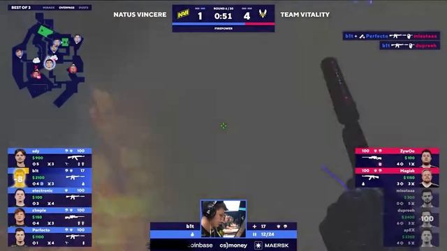 B1T которого мы заслужили! Лучшие моменты Бита из НАВИ в 2022 году КС ГО