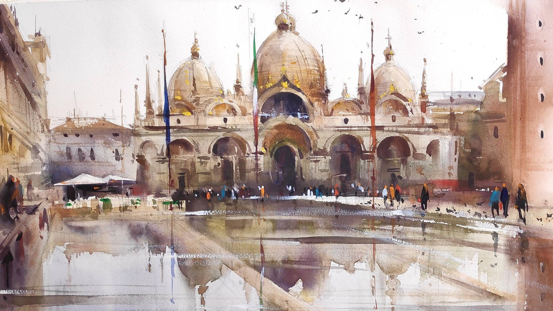 Принципы построения композиции. Рассказывает художник Илья Ибряев (отрывок урока "Сан-Марко" ) смотреть онлайн