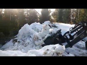 Кун СТС-0.9, убираем снег