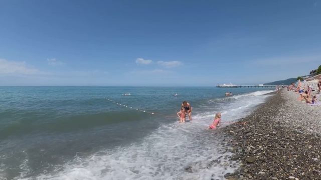 Погода отличная! Народа больше,купаются даже дети! Лазаревское 30.05.2024.🌴ЛАЗАРЕВСКОЕ СЕГОДНЯ🌴СОЧИ смотреть онлайн