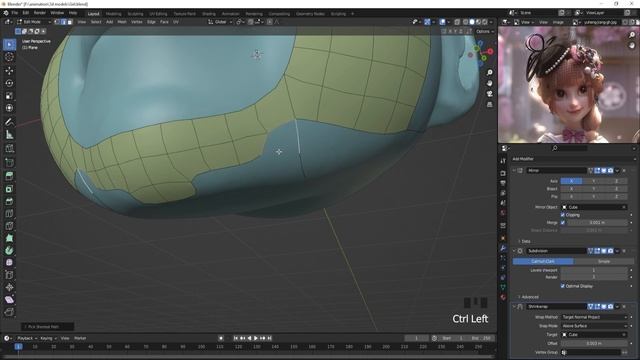 3D Girl character - TIMELAPSE | Part 2- Topology | In Blender | AniSculpt смотреть онлайн