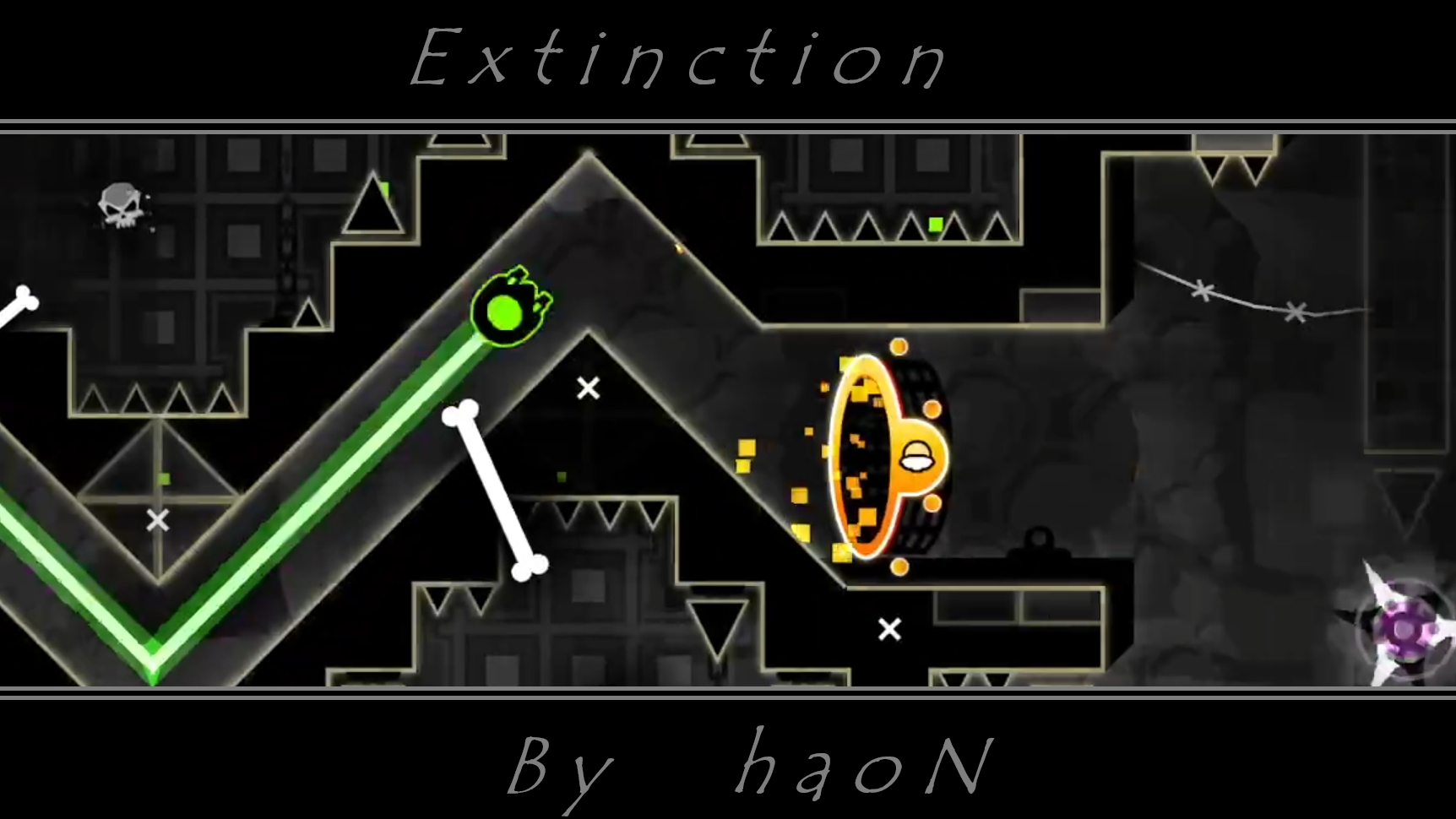 Классная музыка! I Extinction By HaoN I Easy DEMON I Geometry Dash.