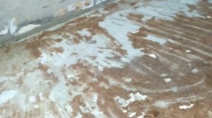 Как счистить войлок с пола от старого линолеума. Делаем ремонт в квартире.