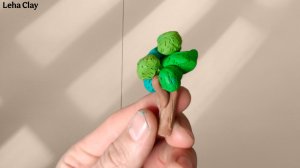 Как слепить Дерево из пластилина / Зеленое Дерево из пластилина / как сделать Дерево