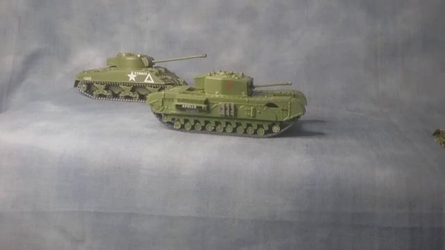 AIRFIX SHERMAN FIREFLY TANK, CHURCHILL MKVII TANK AND BREN GUN CARRIER WITH 6PDR ANTI- TANK GUN смотреть онлайн