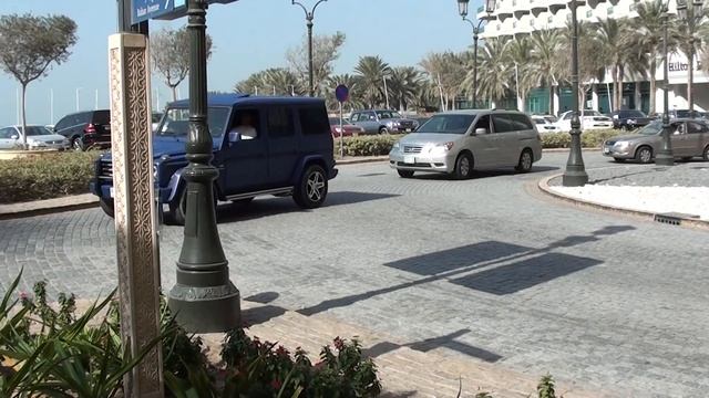 Mercedes Benz G55 AMG matt blue - Dubai Marina