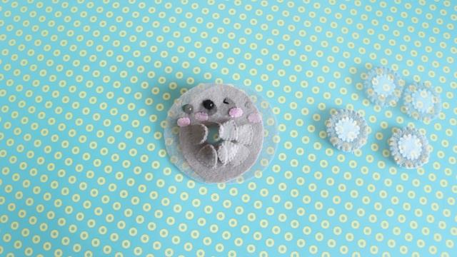 Koala Felt Donut Keyring DIY Tutorial