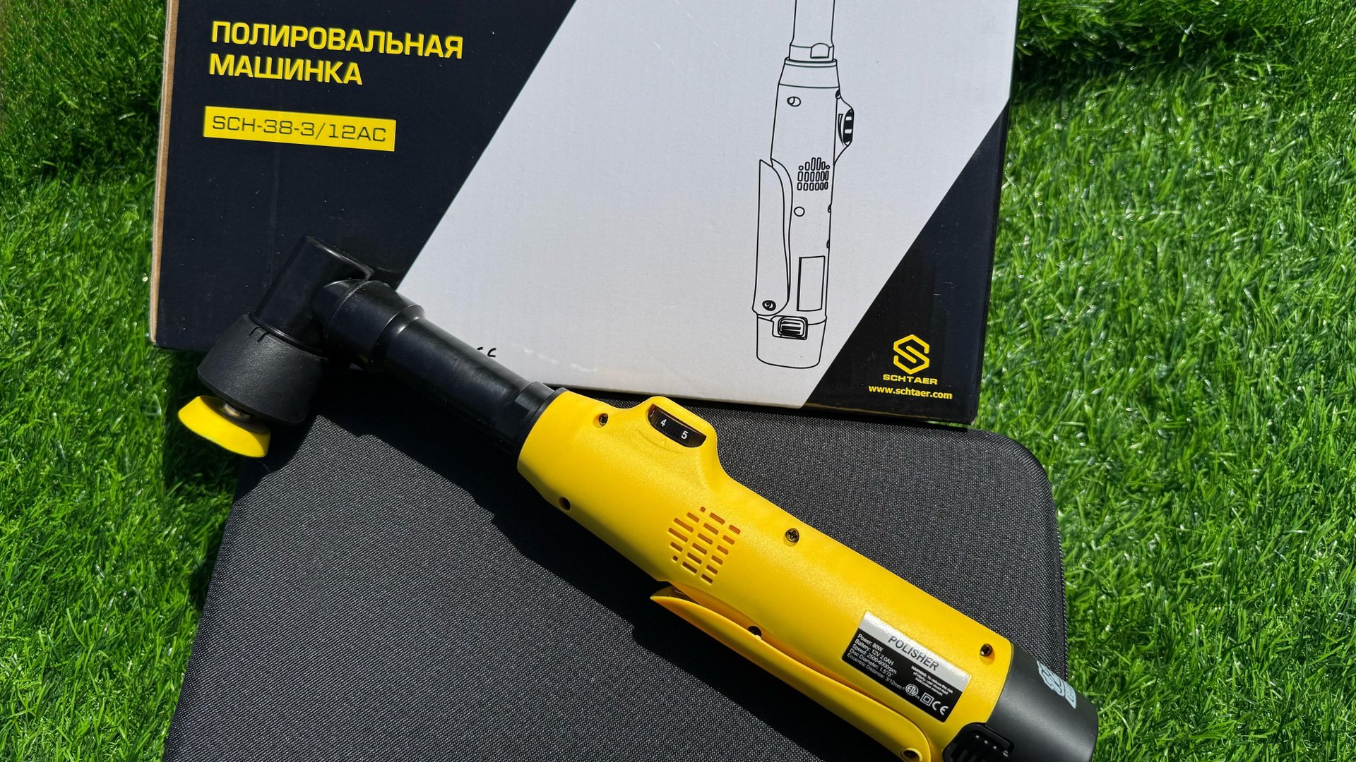мини полировальная машинка на АКБ , polisher schtaer. смотреть онлайн