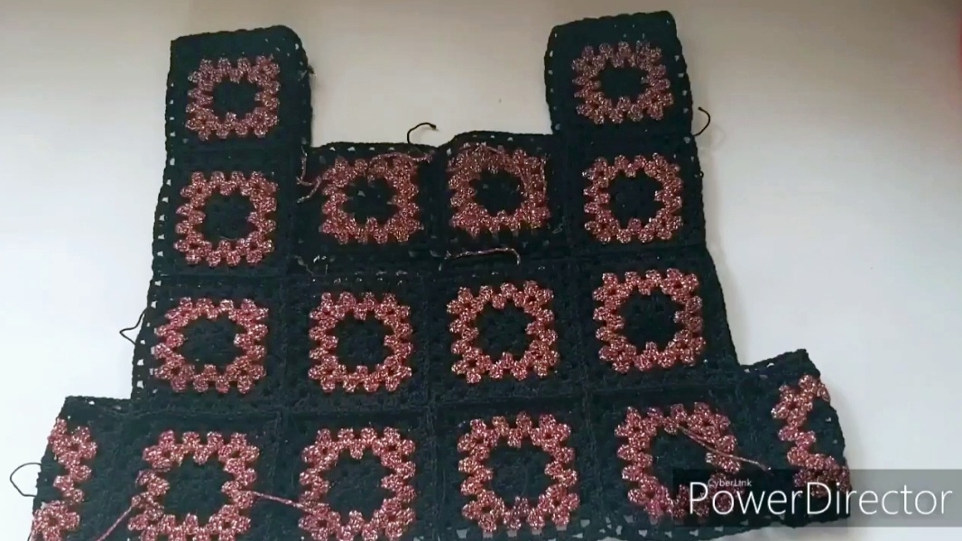 Соединение квадратов в процессе вязания// Как соединить бабушкины квадраты смотреть онлайн