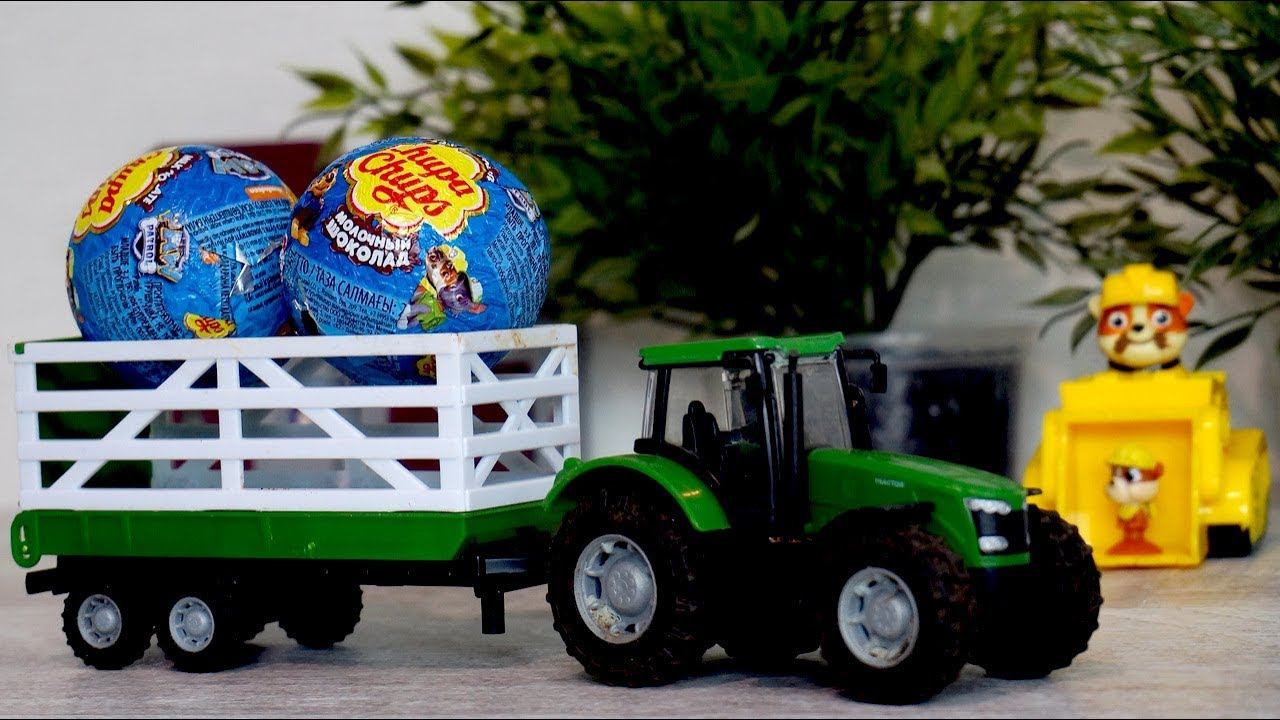 Щенячий Патруль. Видео с игрушками. Чупа - Чупс и сюрпризы смотреть онлайн