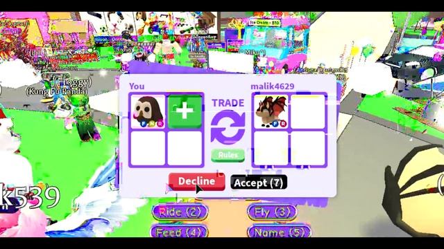 Что предложат игроки в ADOPT ME за неон сову?//ROBLOX//Трейды смотреть онлайн