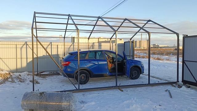 Навес для автомобиля разборный смотреть онлайн