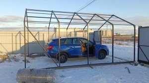 Навес для автомобиля разборный