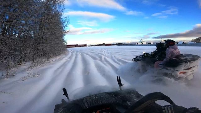 Зимний прохват на квадроциклах Cf Moto 1000