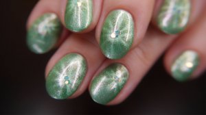 Маникюр магнитным лаком Nabyo Эмилия (обычный лак)