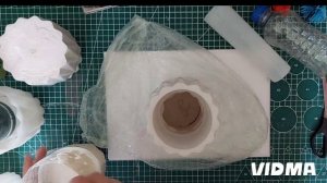 самодельная ваза из гипса, бюджетный вариант
