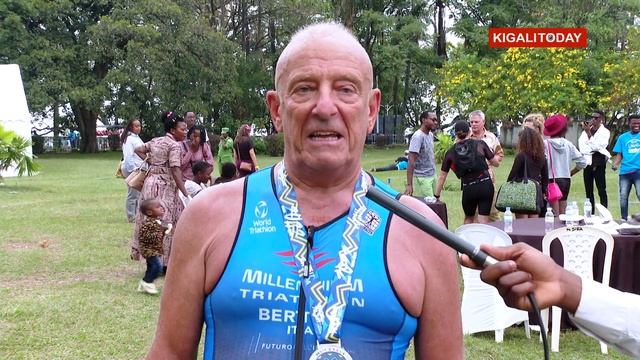 62 year old man competes in Ironman Triathlon 70.3 Rwanda race смотреть онлайн