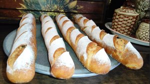 Домашний ХЛЕБ французский Багет за 20 минут