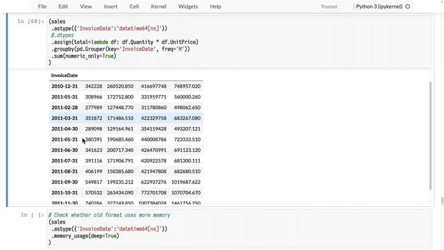 036. Using Grouper in Pandas to Groupby by Month Frequency смотреть онлайн