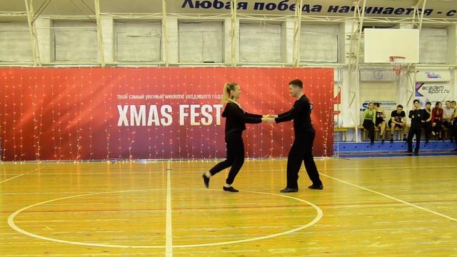 Xmas Fest 2023, ProAm рутины, Дмитрий Машуков и Анна Болотина,  ХАСТЛ DISCOFOX