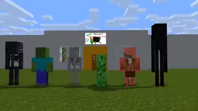 #monsterschool #minecraft Школа монстров.  Баузетта похищает монстра.Анимация.