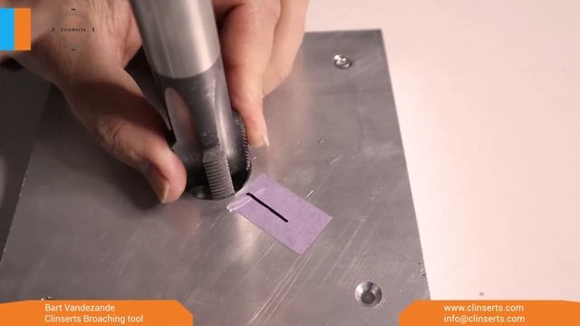 Clinsert Broaching tool: How to install a Clinsert with the broaching tool. смотреть онлайн