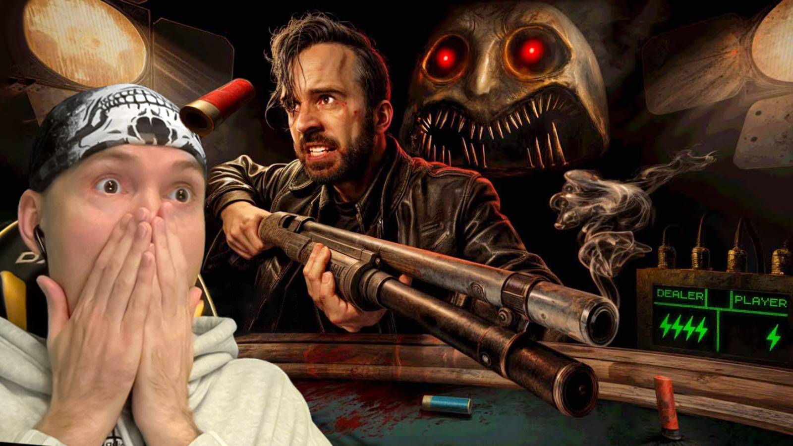 БАКШОТ РУЛЕТ В РЕАЛЬНОЙ ЖИЗНИ ► TASTE YOUR LUCK [Фильм по игре Buckshot Roulette] | ВИКТОР - РЕАКТОР смотреть онлайн