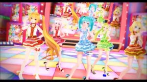 Танец вокалоидов Неру Акиты, Мегурине Луки , Мику Хатсуне,Гуми Мегпоид , Кагамине Рин